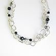 Owlette Black/Silver Necklace