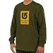 Longsleeve Men Burton Corp Vertical LS military green M