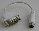 6.5 inch DB9 Serial Male to PS/2 Male Adapter – Used to hook up a DB9 Serial Mouse to a PS2 port – Beige