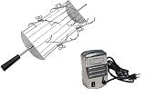 E-Z Que WS4B-S-21.5x8 8-Inch-Cradle Rotisserie-Spit-Rod Replacement for Weber Summit 4-Burner S440 and S450 Gas Grills