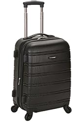 Rockland Melbourne 20-Inch Expandable Abs Carry On Luggage - Black