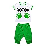 Ochine 男の子　子供服　短袖Tシャツ＆七分パンツ　上下 2点セット 短袖 ウエスト ゴム 仕様 カッコイイ　セットアップ ベビー 普段着 英字 プリント　男の子 (130、7-8歳)