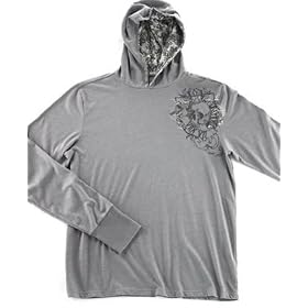 American Rag Printed Heathered Knit Hood