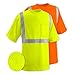 Class 2 Max-dry Moisture Wicking Mesh Short Sleeve Safety T-shirt ,Choose Color (Extra Large, Lime)