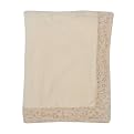 Classic Pooh Applique Fleece Blanket- Cream/ Brown