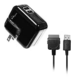 Digitunes Dual Charger with USB and Swivel-Plug AC Charger for iPad, iPhone & iPod (CCM�)