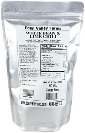 Eden Valley Farms - White Bean and Lime Chili - Emergency Food Storage - 25 Year Shelf Life