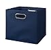 Set of 12 Cubo Foldable Fabric Bins- Blue