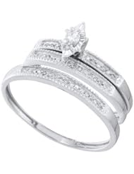 0.18CT-DIA MQ-CENTER TRIO SET