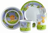 5 Piece Melamine Set - Animal Crazy