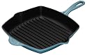 Le Creuset Cast Iron Square Grillit, Teal, 20 cm