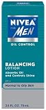 Nivea for Men Face Care Oil Control Lotion, Normal to Oily Skin, 2.5-Ounce Bottles (Pack of 4)