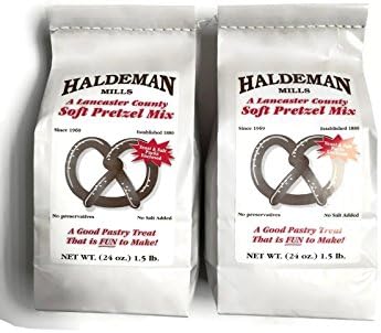 Haldeman Mills Soft Pretzel Mix, 24 Oz. (1.5 Lb.) Packages (Set of 2)