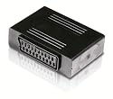 Philips SWV 2050 W/10 Scart Audio-/Video-Verl&auml;ngerungsadapter (Doppelbuchse) schwarz