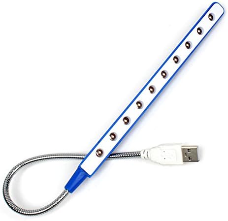 Xinci XC-DG002 Portable USB LED Bright Light Night Reading Lamp with 10 Bulbs Compatible for Notebook &amp; PC &amp; Mac USB Port for Office Travel Camping Outdoor (Pink)