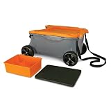 Fiskars 6220 Sit And Store Garden Caddy With Built-In Seat