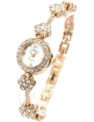 AMPM24 Fashion Women Lady Golden Crystal Bracelet Wrist Watch WK169A-1