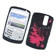 RIM Blackberry Curve 8300 8310 8320 8330 Laser Skin Case Rubber Silicone Protector Image Cover Red Hearts Design