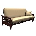 Montego Full Size Futon Frame - Walnut