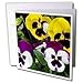 Flowers - Pansie - Greeting Cards-12 Greeting Cards with envelopes