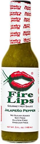 Fire Lips Jalapeño and Green Apples Gourmet Hot Sauce, 5 Fl Oz