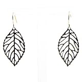 Kitchen & Housewares : Silver Coloured Leaf Earrings