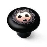Soccer Ball Shatter Effect Decorative High Gloss Ceramic Drawer Knob