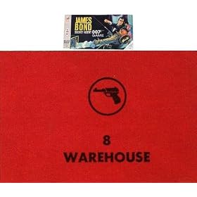 No. 8 Warehouse Card for 1964 James Bond Secret Agent 007 Game