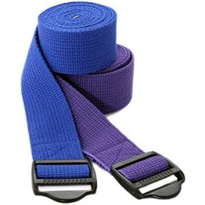YogaAccessories (TM) 8' Cinch Buckle Cotton Yoga Strap