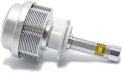 Amak® 2pcs High Power Super White 2S ETI Flip Chip LED Car Headlight-6000K, 4000LM, 30W, 12-24V IP68 Waterproof Rate High or Low Beam (H7)