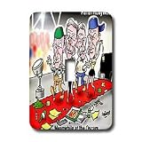 Londons Times Funny Panel Hollywood Cartoons - At The Oscars Memorial To Jack Klugman - Light Switch Covers - single toggle switch
