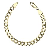 14k Yellow Gold 5.7mm Men's Cuban Bracelet 8.25