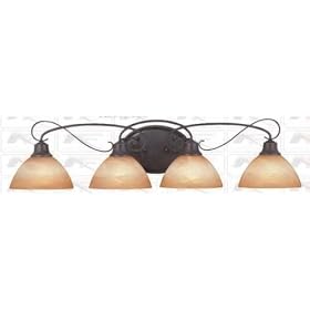 Altamonte - 4 Light Bathroom Lighting Vanity Fixture - Frontier Iron Bronze - B2922 by Volume Lighting