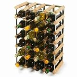 Traditional Wooden Wine Racks - Pine (4x6 Hole [30 Bottles])