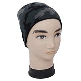 Boys Reversible Knitted Thermal Beanie Hat (Army Camouflage Design)