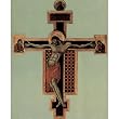 Cimabue (Crucifixion, Tondo: Christ blessing, cross arms: Mary and John) Art Poster Print - 13x19