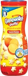 Gerber Graduates Sweet Potato Puffs, 1.48-Ounce Canisters (Pack of 6)