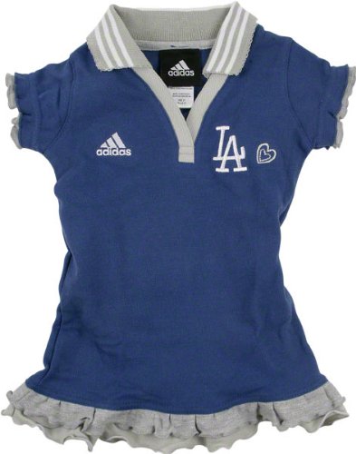 Los Angeles Dodgers adidas Girls 4-6X Polo Dress