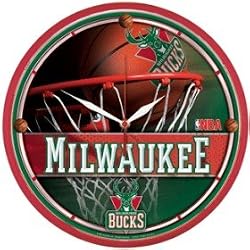 Milwaukee Bucks Wall Clock - Basketball Sports Merchandise