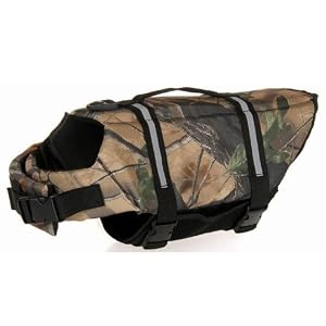 Outward Pet Dog Life Jacket Safety Vest Dog Preservers Saver,Light Camo,XXS from Petparty