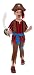 Pirate Boy Costume includes Top, Trousers and Hat (Small)
