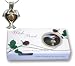 Graduation Gift Genuine Wish Pearl Twin Dolphins Cage & Necklace 18k Gp