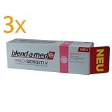 Produkt-Bild: 3x blend-a-med Pro Sensitiv / Sch&uuml;tzt vor Schmerzempfindlichkeit und beruhigt freiliegende Zahnh&auml;lse / je 75ml