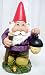Garden Gnome Holding Lantern Outdoor Statue Solar Light