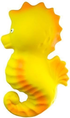 CaaOcho Ocean - Nalu the Seahorse Natural Rubber Bath Toy - Hermetically sealed, BPA, PVC, phthalates Free by Nova Nature