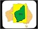 Decorated Mouse Pad with map, Western, Australia, country, nation