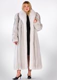 Fox Coat - Natural White Natural Blue Plus Size