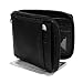 BLACK LEATHER MEN'S ZIPPER WALLET PHOTO COIN & CC SLOT