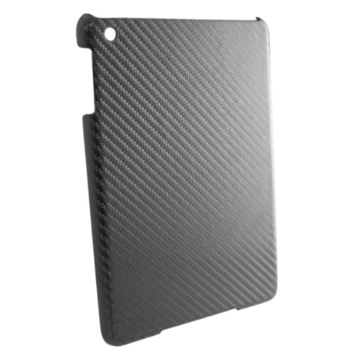 【iPad mini 対応】 ブラックカーボン調デザインカバー 7.9インチ ミニ ハードケース (Carbon-Black) IPDM-SLOPE-BK