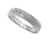 Ladies' 9ct White Gold Diamond Wedding Ring